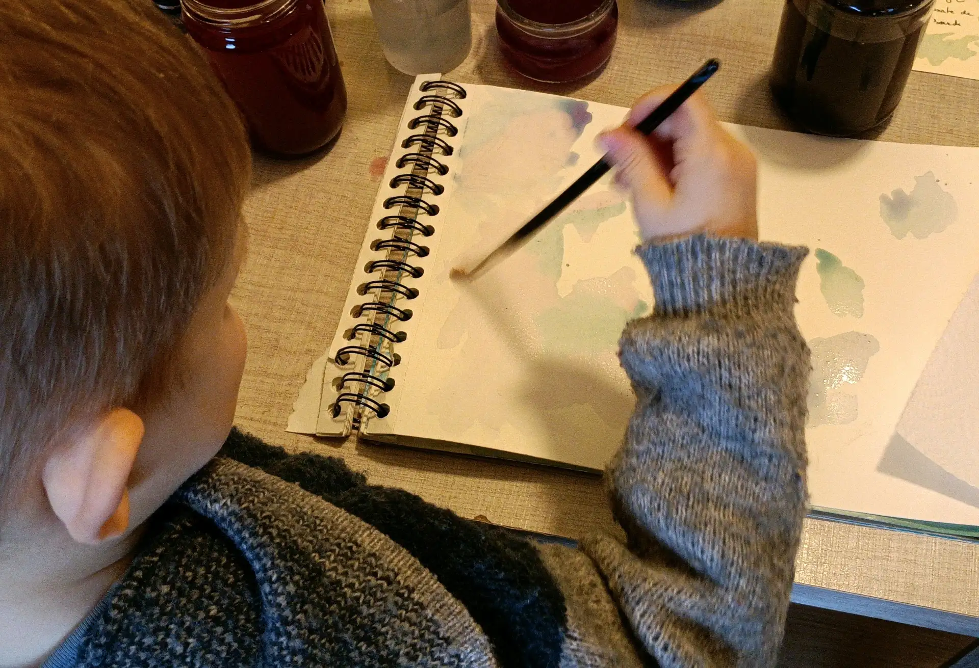Atelier aquarelle faite-maison