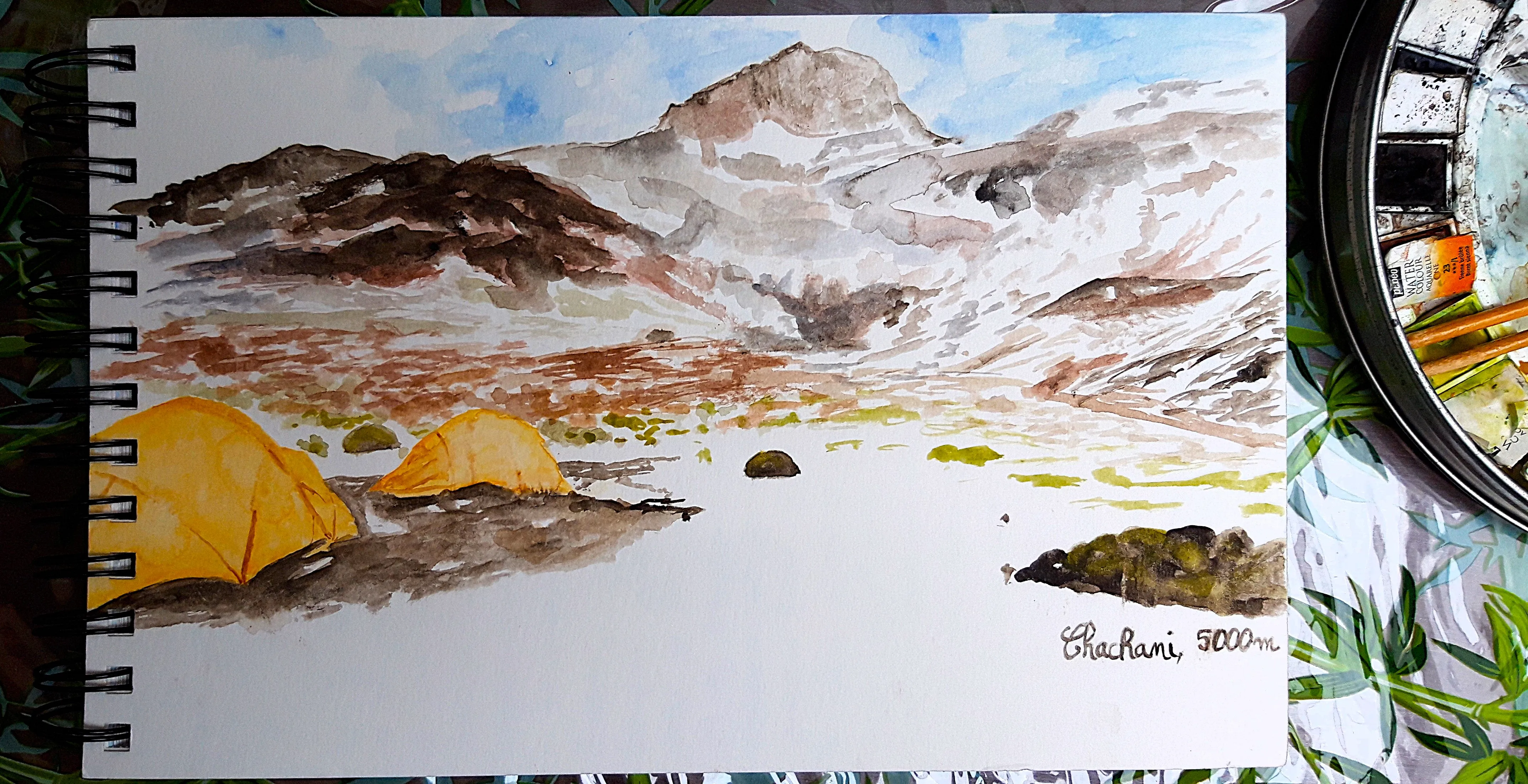 Carnet de voyage du Pérou à l'aquarelle de Juliette Alcaraz 2019