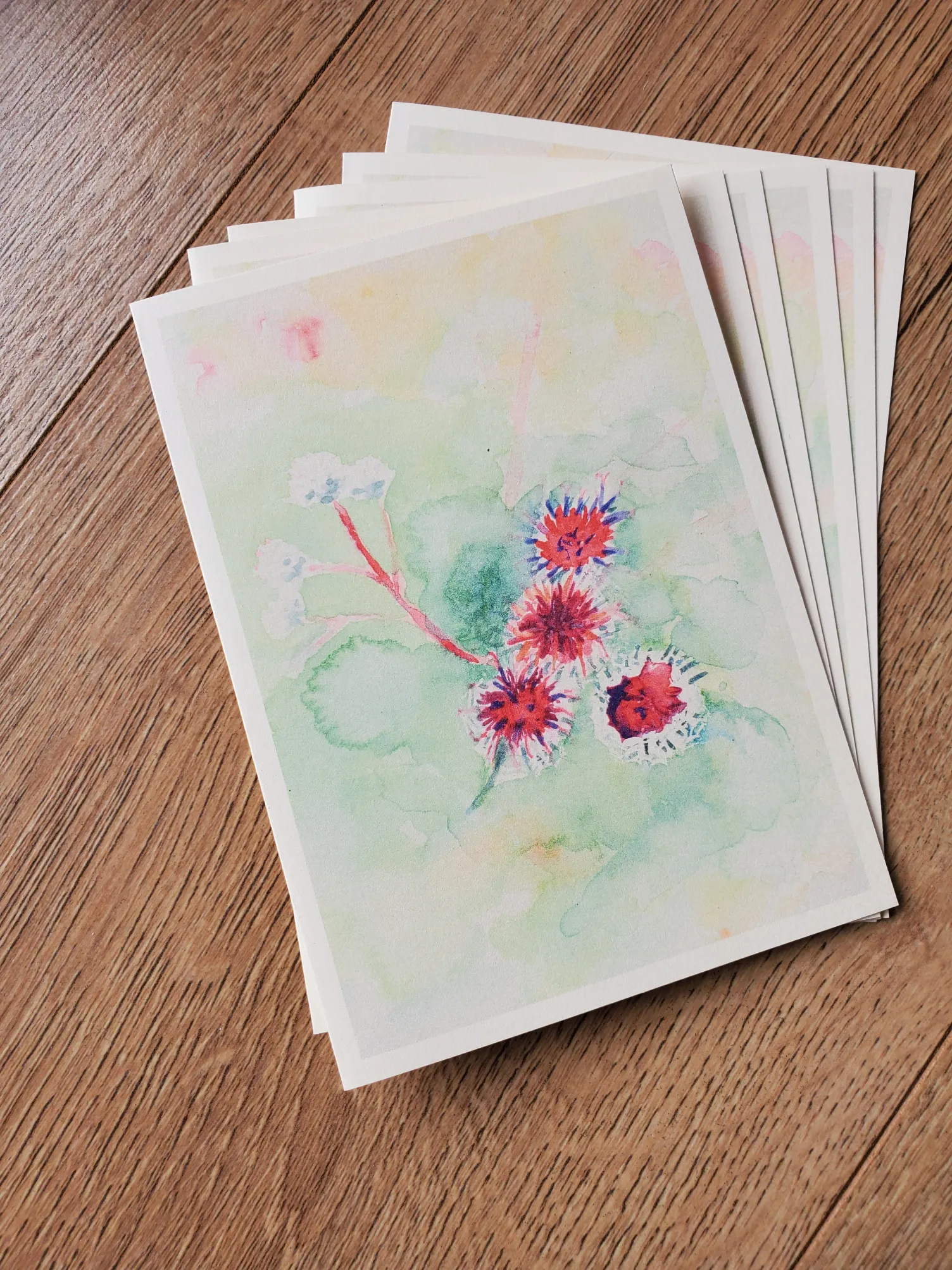 Carte "Printemps" - Chardons