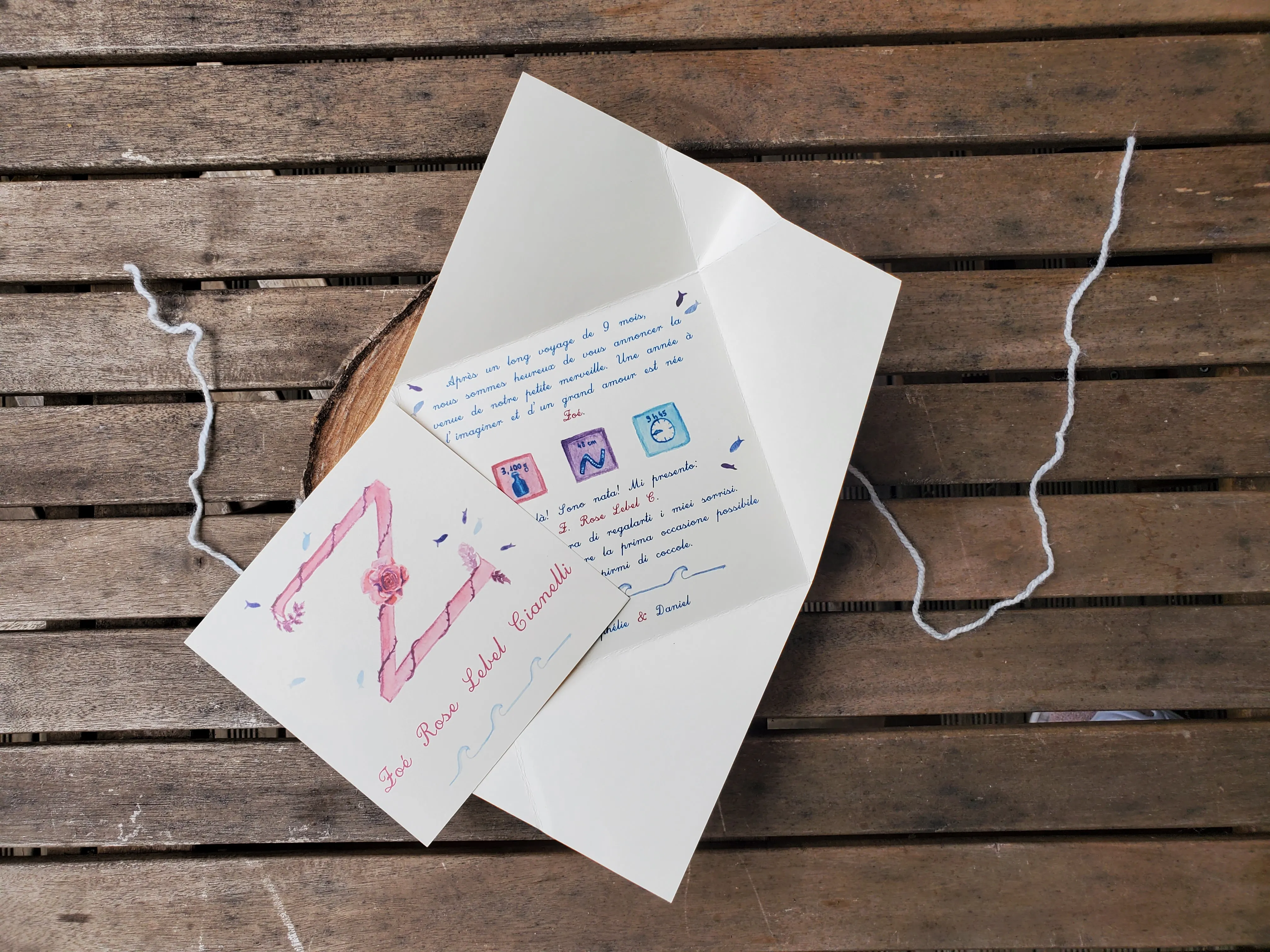 Faire-part de naissance