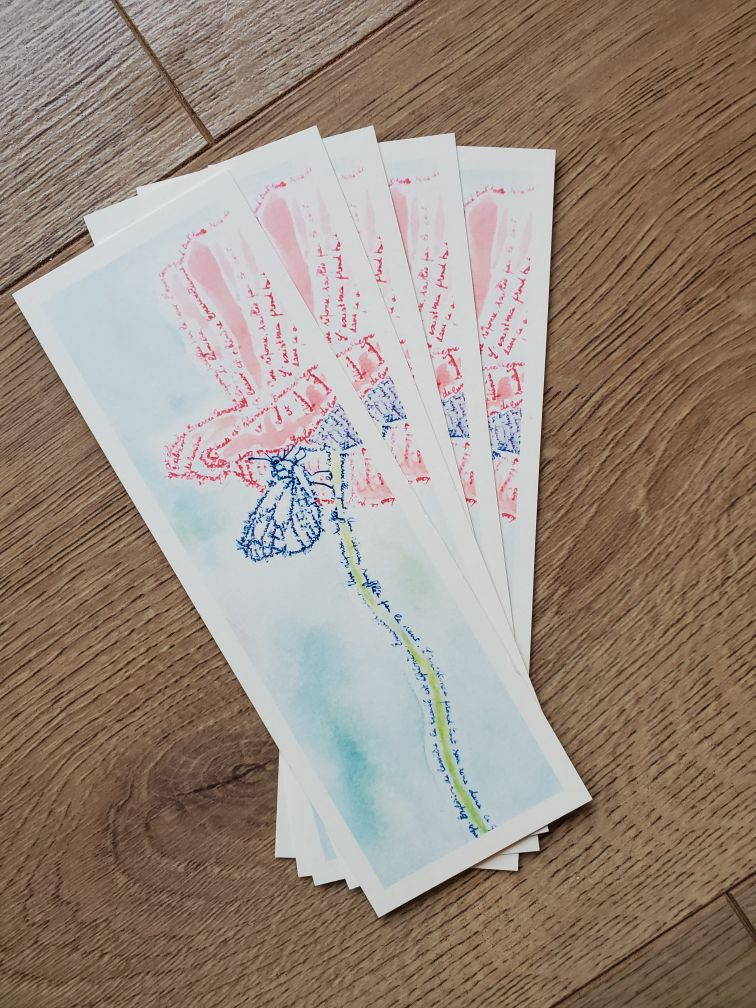 Marque-page "Printemps" - Coquelicot