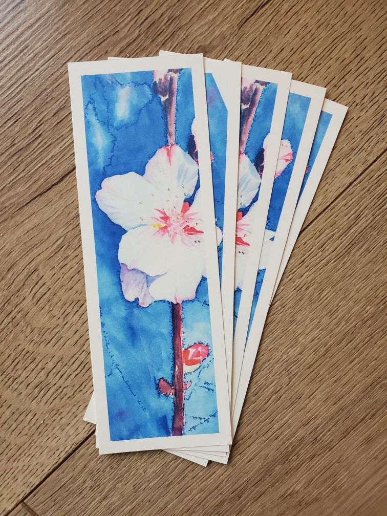 Marque-page "Printemps" - Fleur de cerisier