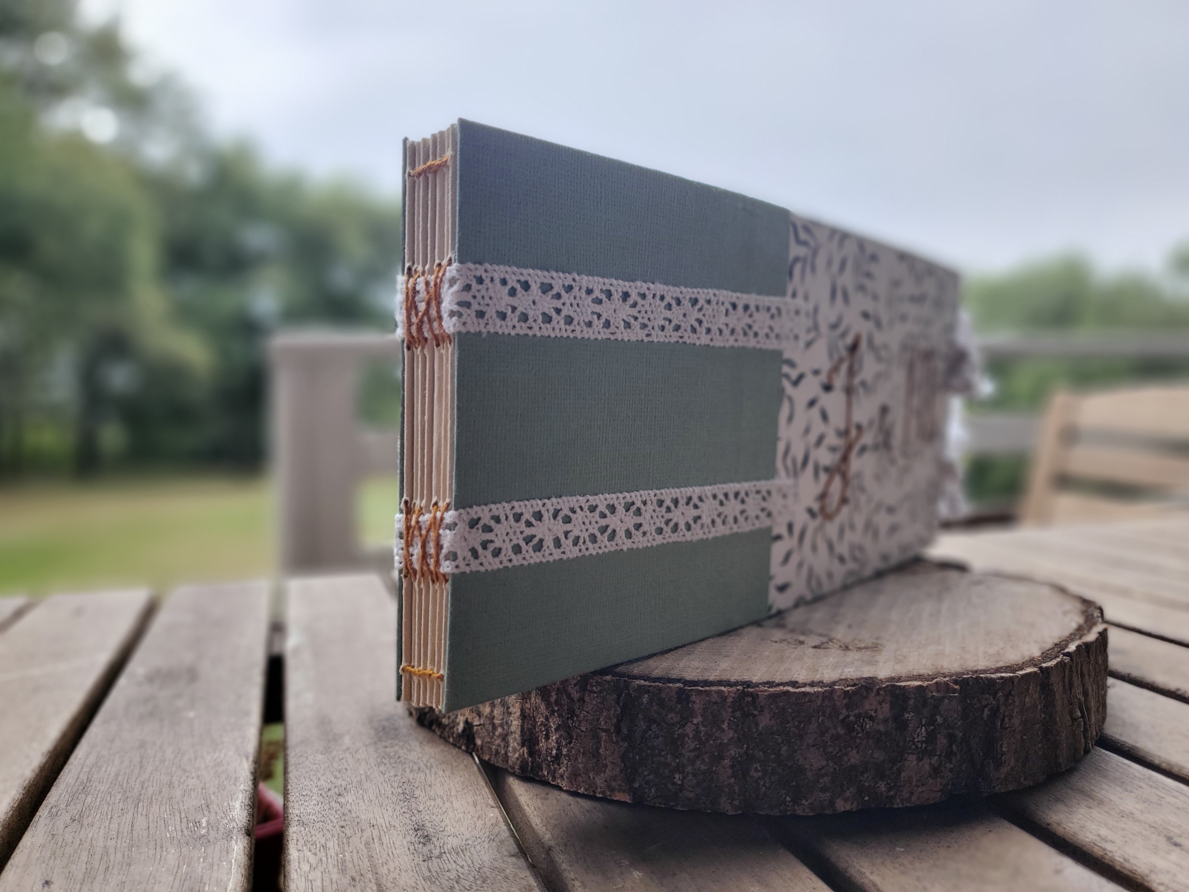 Exemple d'un album photo de mariage - reliure