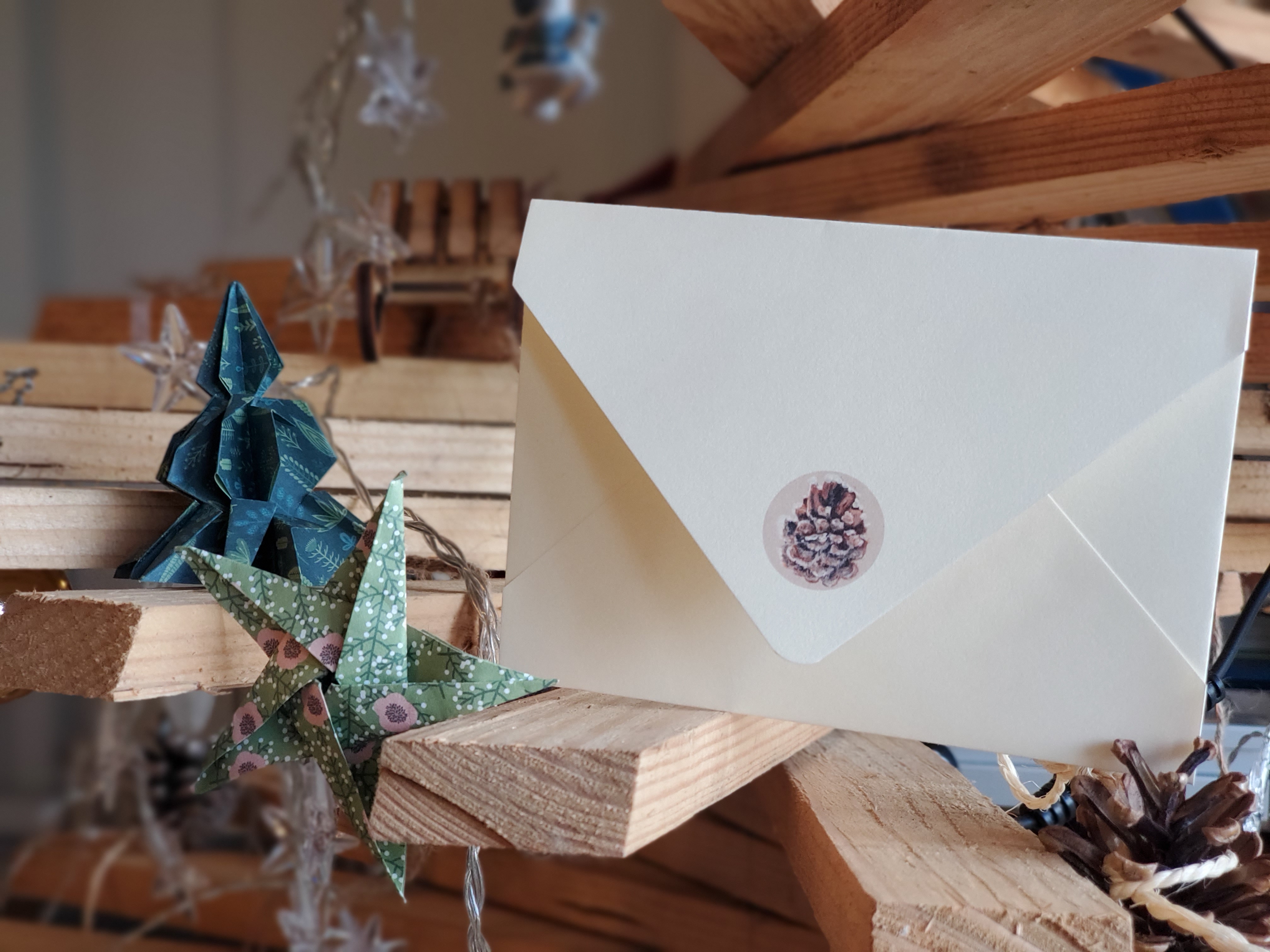 Enveloppe pomme de pin