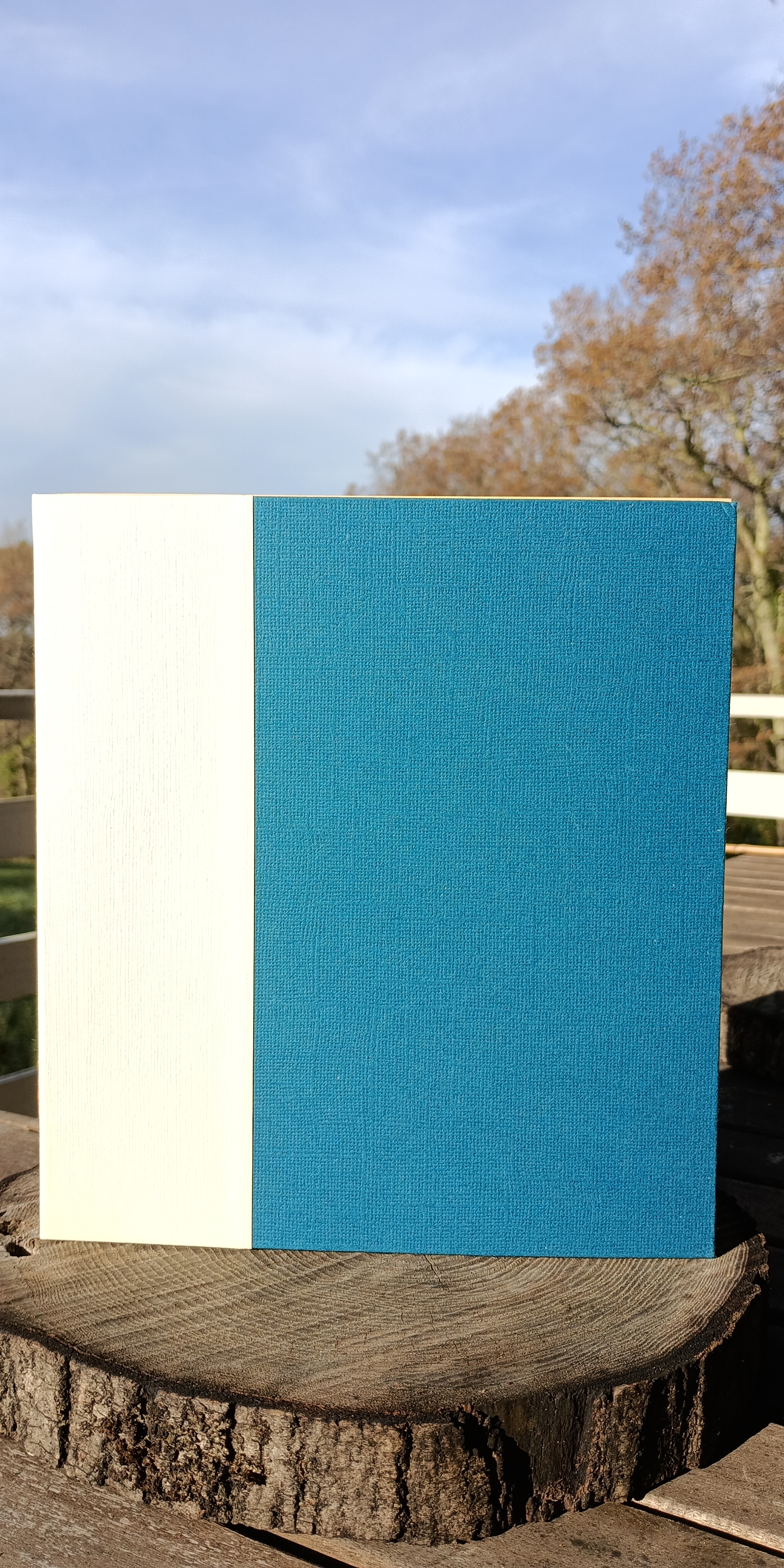 Petit album - bleu canard